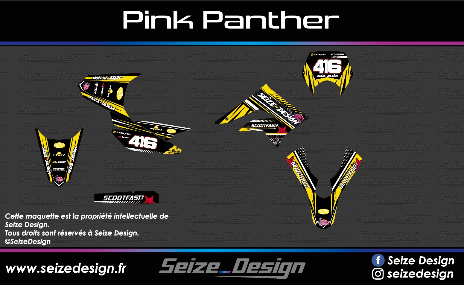 Kit déco "Pink Panther" derbi – Image 7