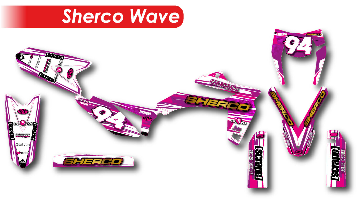 Kit Déco "Wave" Sherco