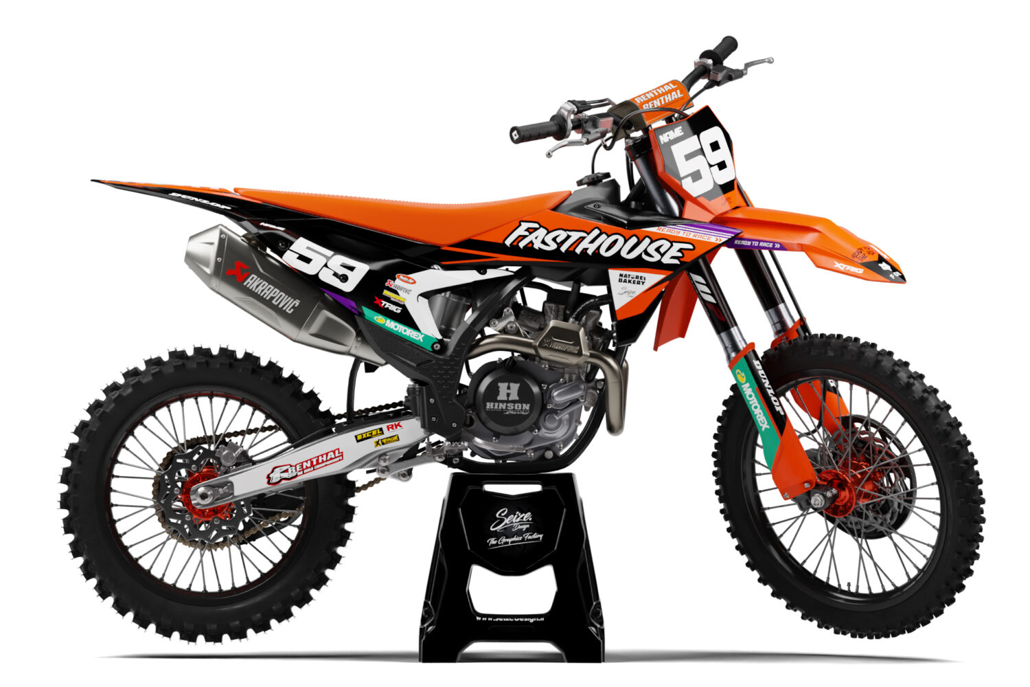Kit déco "FastHouse" pour KTM SX SX-F