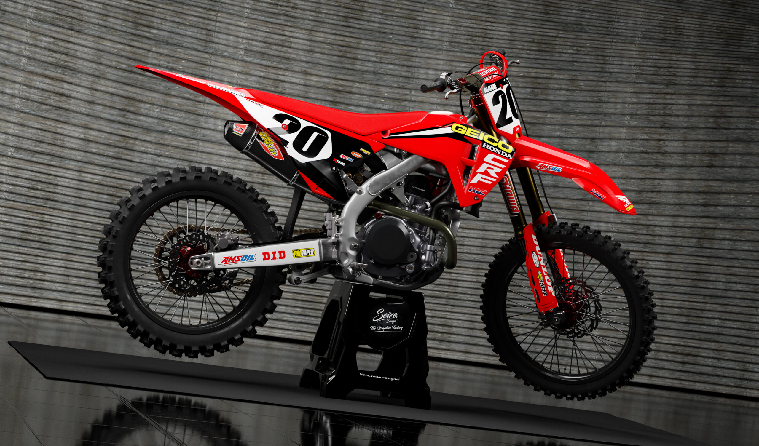 Kit déco "HONDA GEICO" pour CR/CRF – Image 4