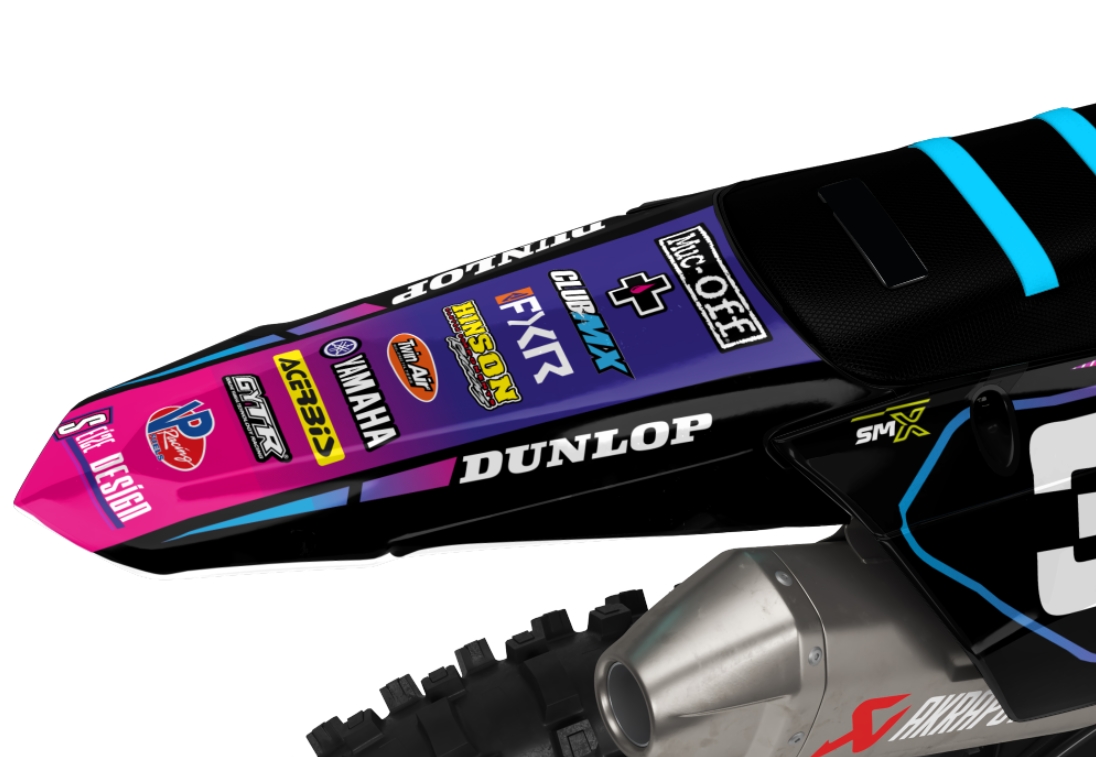 Kit déco "Muc Off Club MX Black" YZ YZF – Image 2