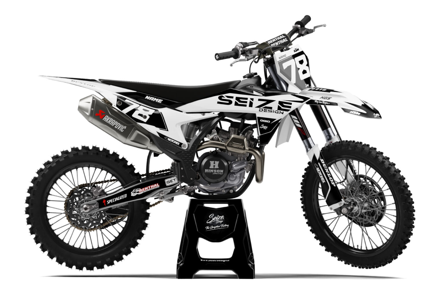 Kit déco "Monochrome" pour KTM SX / SXF