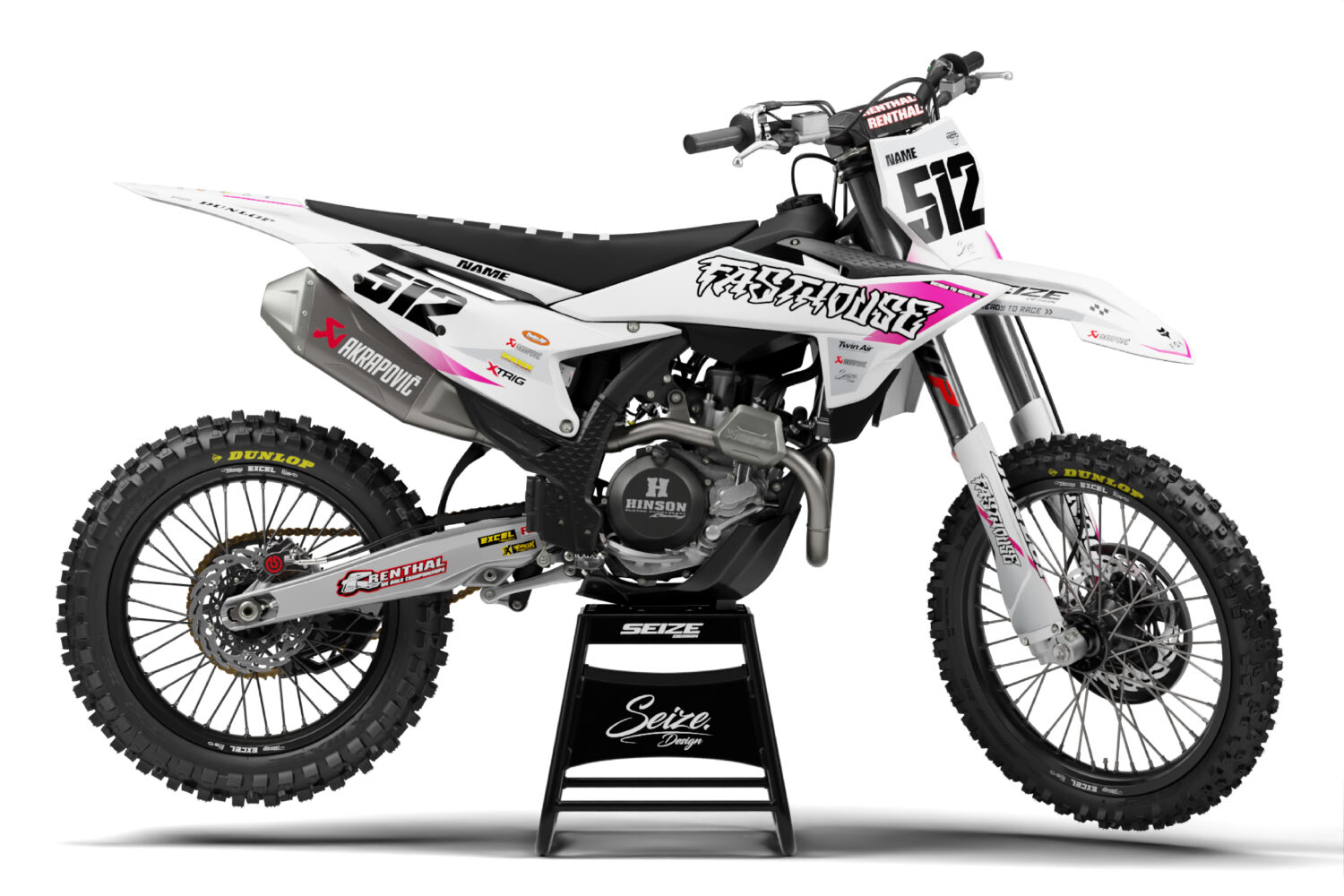 Kit déco "FastHouse White" pour KTM SX SXF