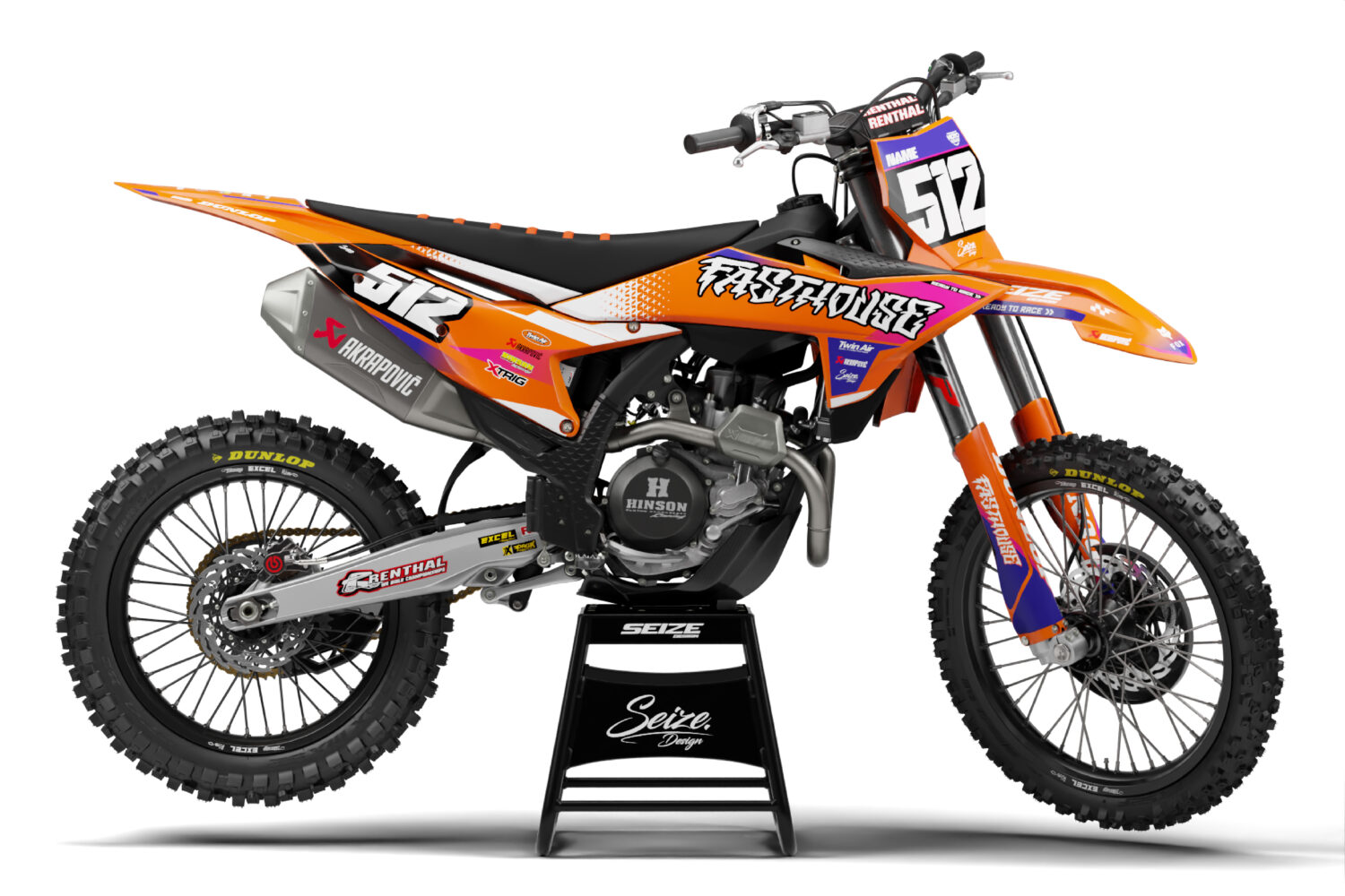 Kit déco “FastHouse Orange” pour KTM SX SXF