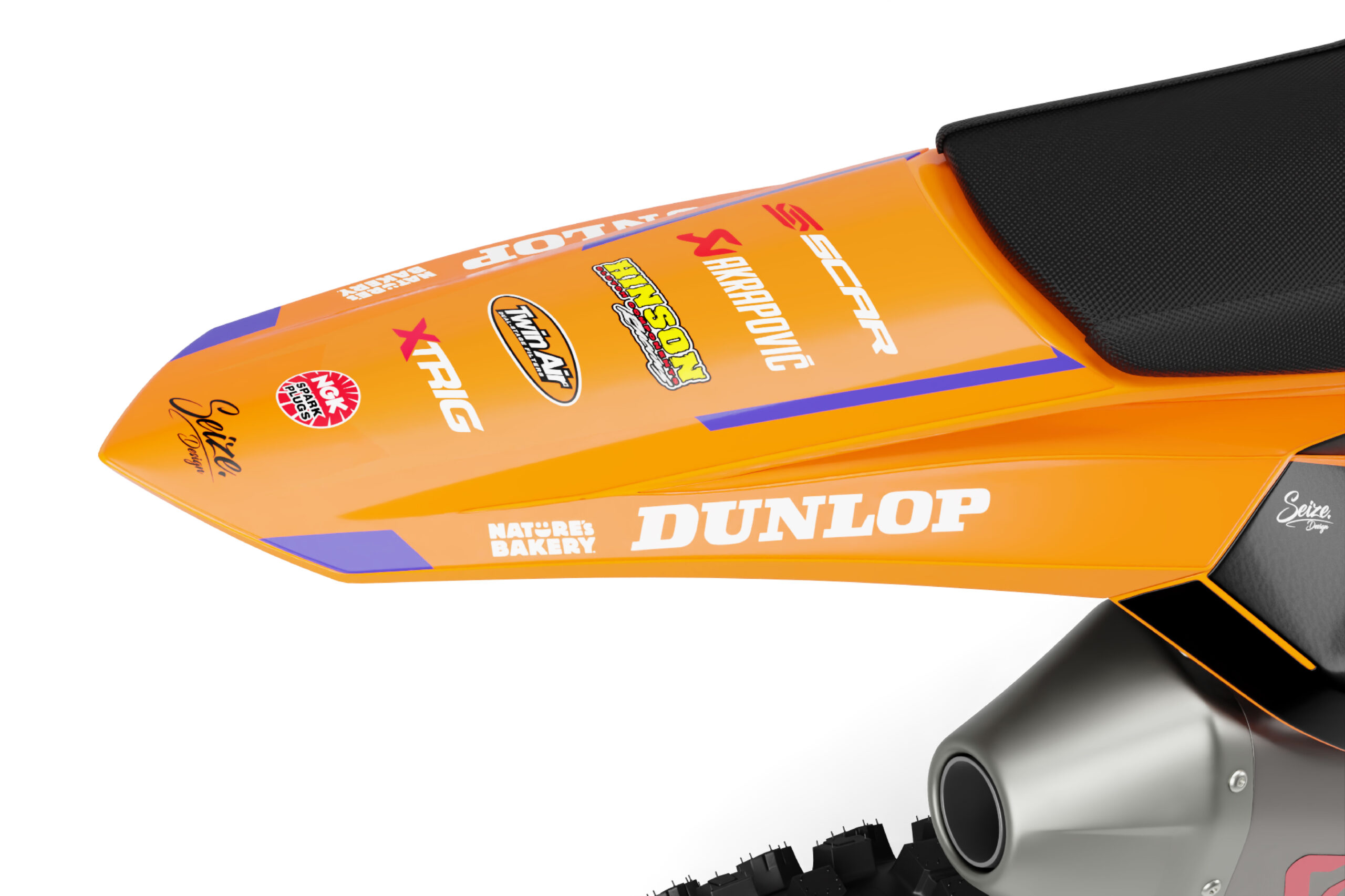 Kit déco “FastHouse Orange” pour KTM SX SXF – Image 4