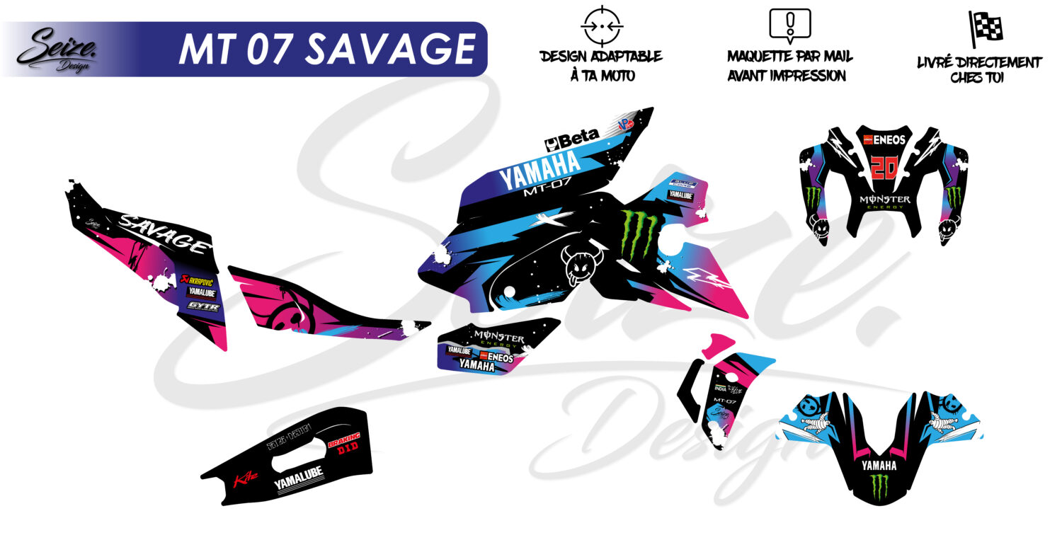 Kit Déco Semi Personnalisée “SAVAGE” MT 07