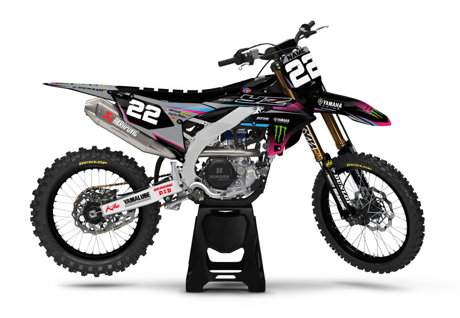 Kit déco "Elevate Black" Yamaha YZ - YZF