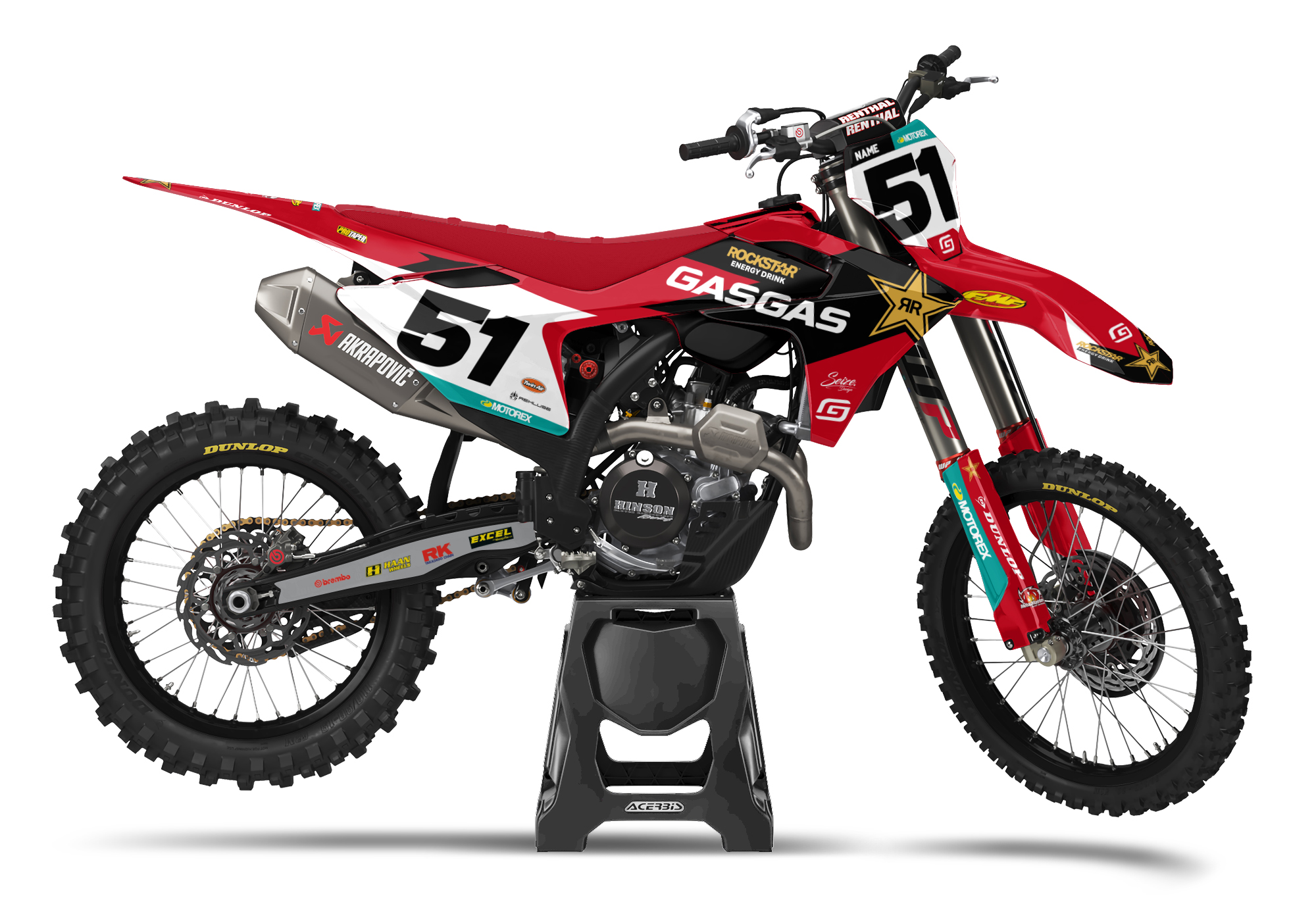 Kit déco "Rockstar" pour Gasgas MC/MCF