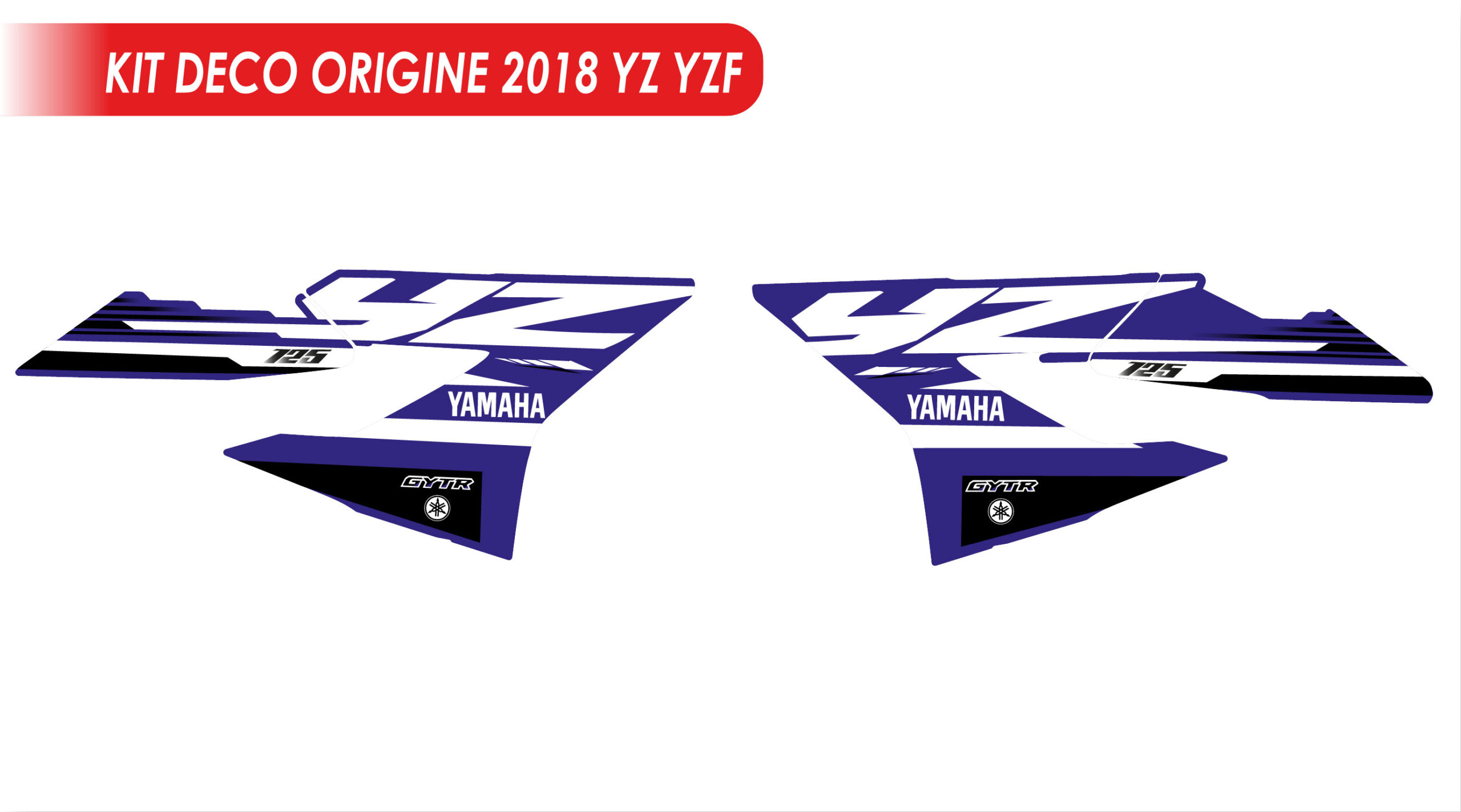 Kit déco origine "YZ YZF 2018" 125 250 450
