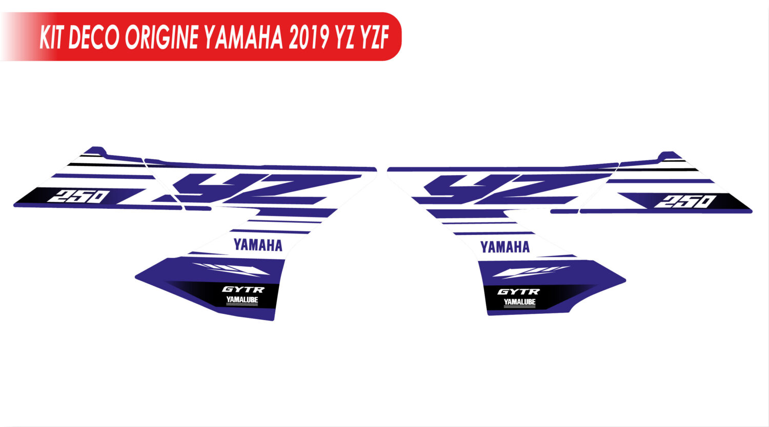 Kit déco origine "YZ YZF 2019" 125 250 450
