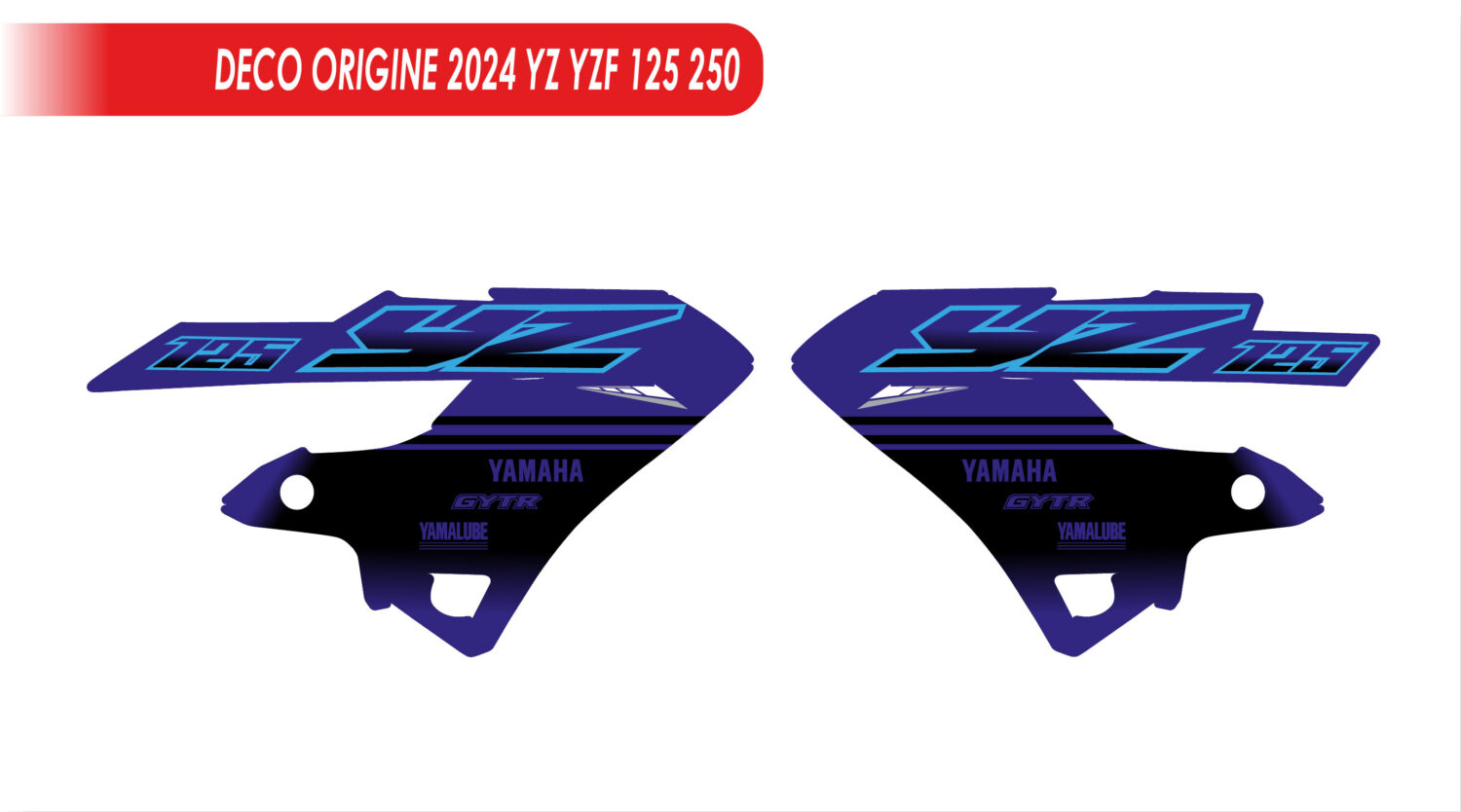 Kit Déco Origine "YZ YZF 2024" 125 250 450