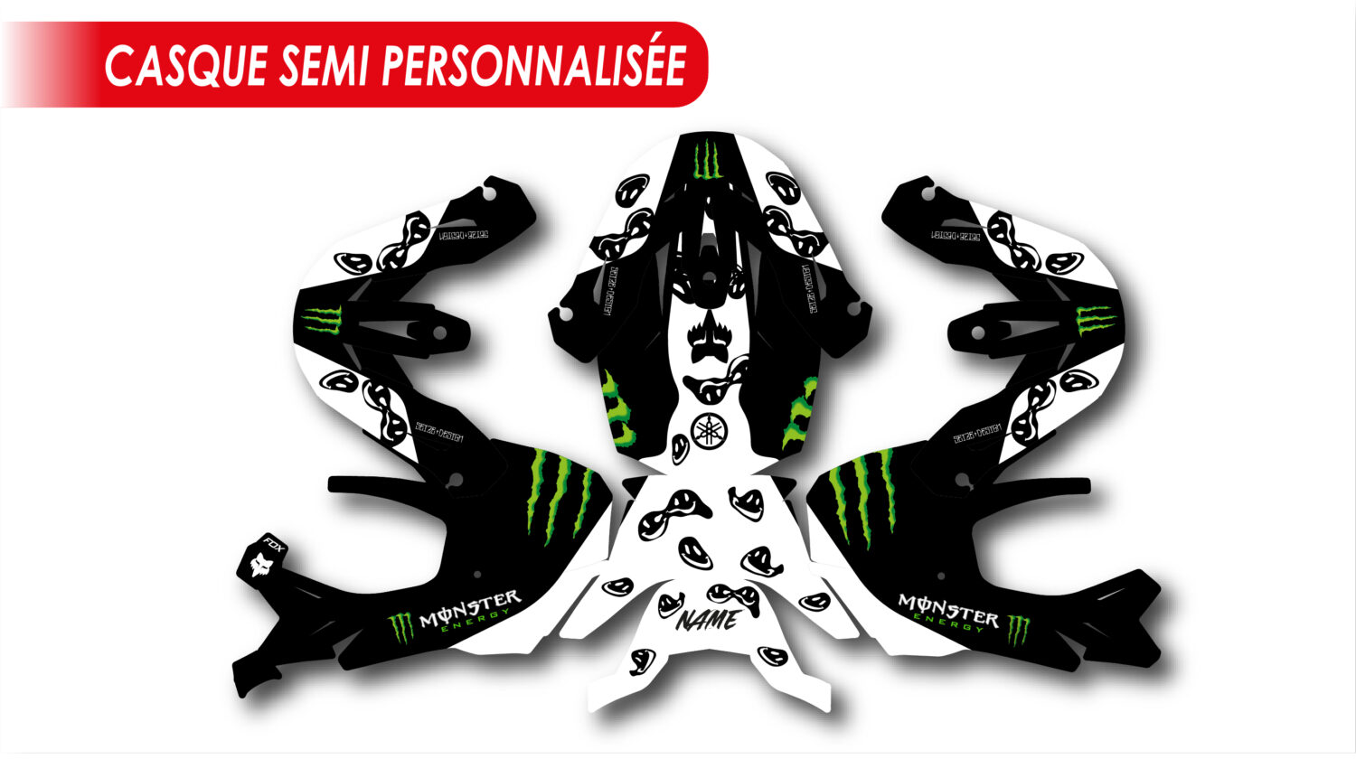 Kit deco casque semi personnalisée